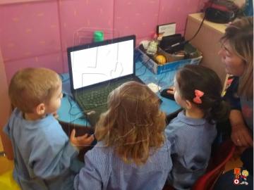 Taller de informática Iniciamos a los niños al uso del ratón, para realizar diferentes juegos y tener un primer contacto con las nuevas tecnologías.